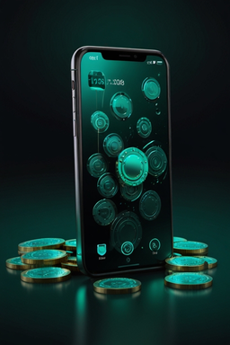 Smartphone met casino-app