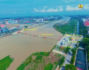 Bendung Gerak Kanal Banjir Barat Rampung, Siap Beroperasi untuk Berbagai Fungsi