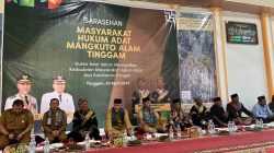Di Sarasehan Syukuran Pengukuhan Masyarakat Hukum Adat Mangkuto Alam, Gubernur Sumbar Apresiasi Masyarakat Jorong Tinggam Telah Berkomitmen Melestarikan Hutan