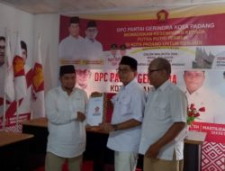 Ambil Formulir Pendaftaran Bakal Cawako Padang ke DPC Gerindra, dr Herman Anwar :  Padang Sehat dan Padang Sejahtera