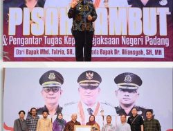 Walikota Padang Dr Andree H Algamar : Terimakasih Pak Fatria, Selamat Datang Pak Dr Aliansyah