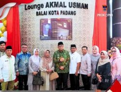 Mengenang Sosok Akmal Usman, Pamong Senior Kota Padang Miliki Sederet Prestasi dan Karya, Diabadikan Lounge Balaikota Padang