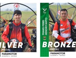 Paramotor Sumbang Medali Pertama Sumbar pada PON Aceh-Sumut XXI