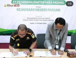 Pegadaian Area Padang Jalin MoU dengan Kejari Padang