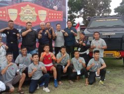 Beri Semangat, Verry Mulyadi Sambangi Atet Luki Boxing Camp Dilaga Minang Combat Sport HUT Brimob Ke-79